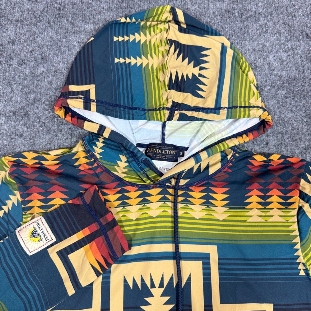 Pendleton Harding Sun Hoodie Southwest Print Mens S Multicolor Performance EUC
